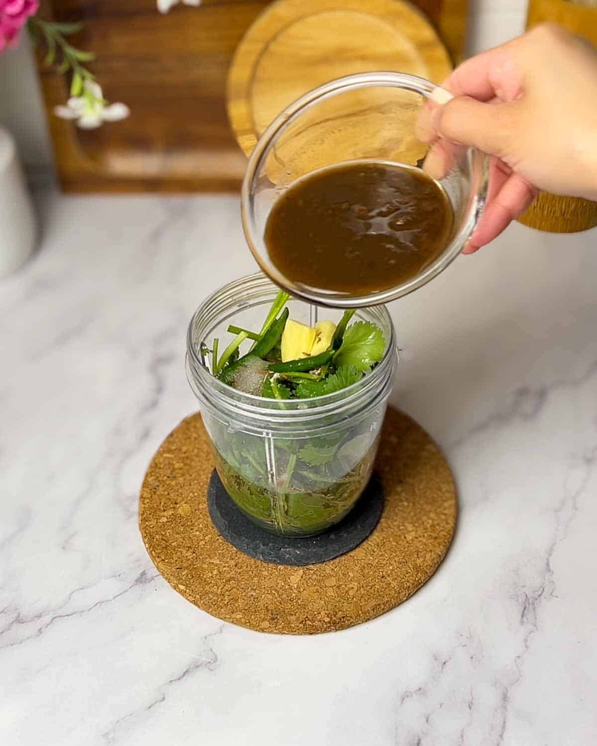 adding imli/tamarind to the blender jar