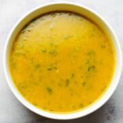 tur and moong daal in a bowl